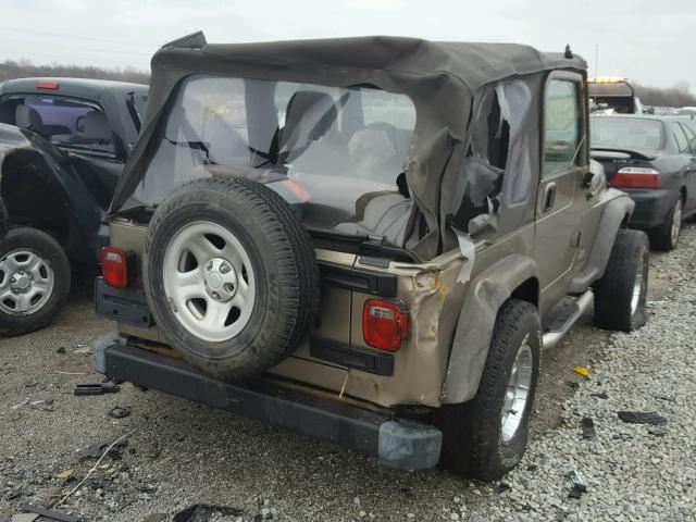 1J4FA29S55P311312 - 2005 JEEP WRANGLER / TAN photo 4