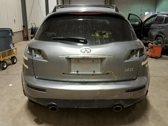 JNRAS08W77X210345 - 2007 INFINITI FX35 GRAY photo 9