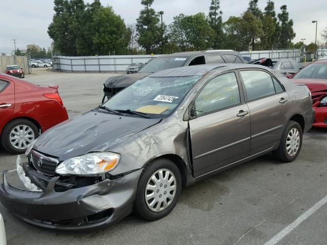 1NXBR32E08Z025344 - 2008 TOYOTA COROLLA CE GRAY photo 2