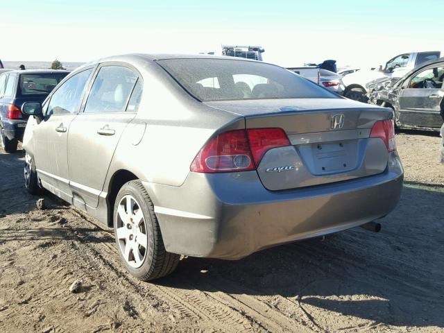 1HGFA16548L028458 - 2008 HONDA CIVIC LX GRAY photo 3