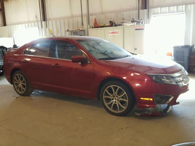 3FAHP0HA4AR428642 - 2010 FORD FUSION SE RED photo 1