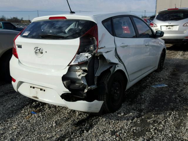 KMHCT5AE1CU042472 - 2012 HYUNDAI ACCENT GLS WHITE photo 4