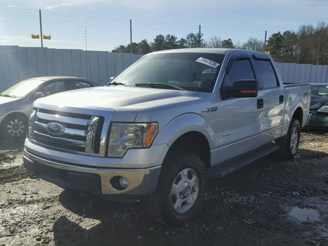 1FTFW1ET3BKE00658 - 2011 FORD F150 SUPER SILVER photo 2