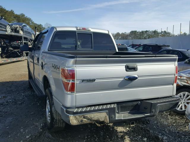 1FTFW1ET3BKE00658 - 2011 FORD F150 SUPER SILVER photo 3