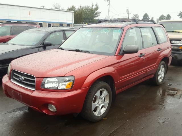 JF1SG65623H731254 - 2003 SUBARU FORESTER 2 RED photo 2