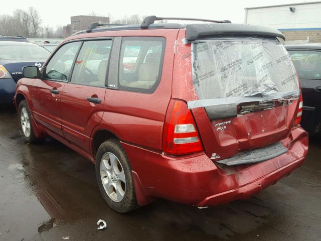 JF1SG65623H731254 - 2003 SUBARU FORESTER 2 RED photo 3