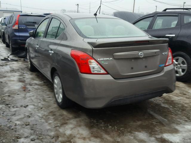 3N1CN7AP2GL803895 - 2016 NISSAN VERSA S BROWN photo 3