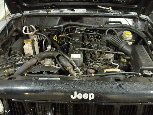 1J4FF48S2YL200310 - 2000 JEEP CHEROKEE S BLACK photo 7