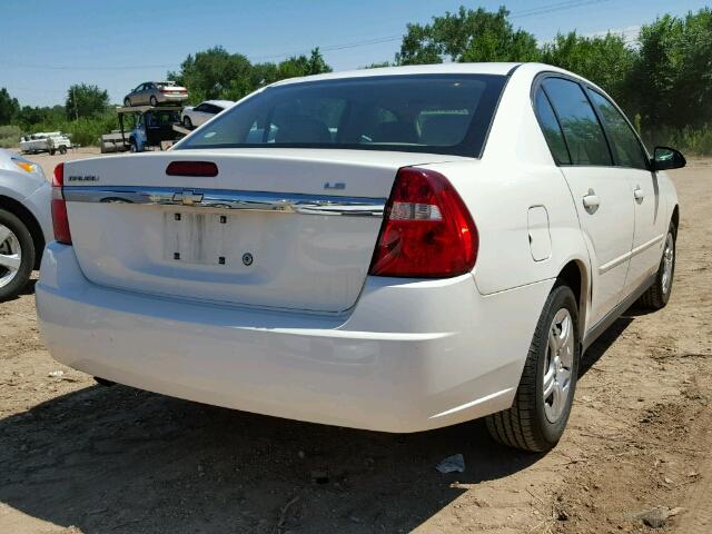 1G1ZS58F97F281383 - 2007 CHEVROLET MALIBU LS WHITE photo 4