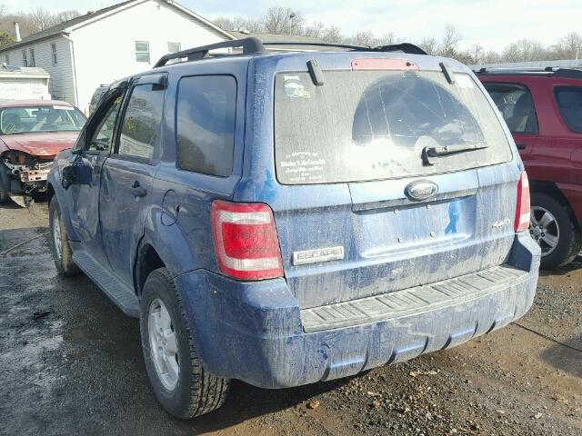 1FMCU93108KA90157 - 2008 FORD ESCAPE XLT BLUE photo 3