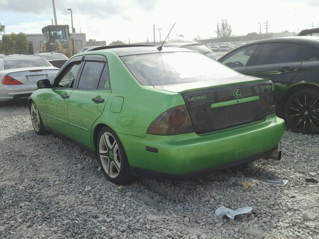 JTHBD182910022216 - 2001 LEXUS IS 300 GREEN photo 3