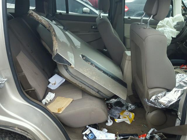 1J4PN2GK2AW115761 - 2010 JEEP LIBERTY SP BEIGE photo 6