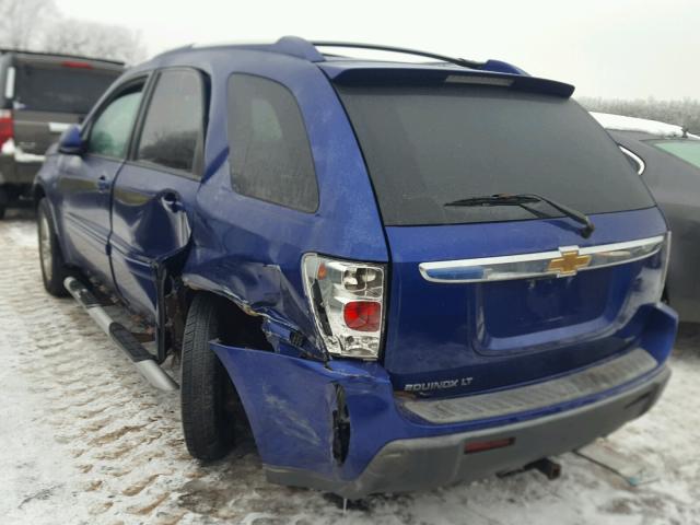 2CNDL73F366009174 - 2006 CHEVROLET EQUINOX LT BLUE photo 3