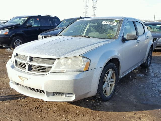 1B3LC56R48N538773 - 2008 DODGE AVENGER SX SILVER photo 2