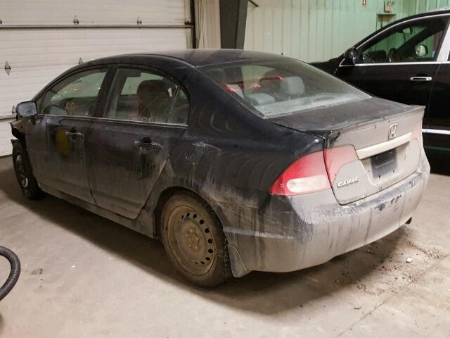 2HGFA1F07AH029515 - 2010 HONDA CIVIC EXL BLACK photo 3