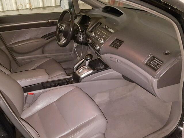 2HGFA1F07AH029515 - 2010 HONDA CIVIC EXL BLACK photo 5