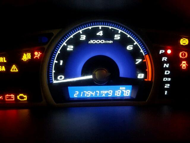 2HGFA1F07AH029515 - 2010 HONDA CIVIC EXL BLACK photo 8