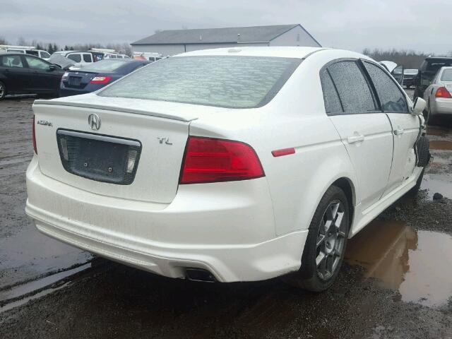 19UUA66214A019216 - 2004 ACURA TL WHITE photo 4