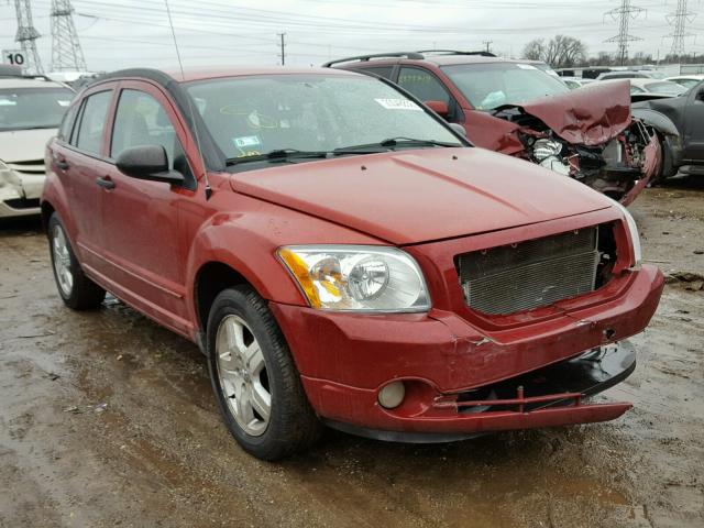 1B3HB48C77D167091 - 2007 DODGE CALIBER SX RED photo 1