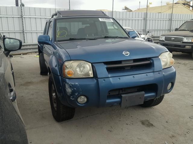 1N6ED27T02C355450 - 2002 NISSAN FRONTIER C BLUE photo 1