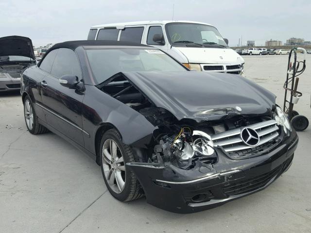 WDBTK56H46F188656 - 2006 MERCEDES-BENZ CLK 350 BLACK photo 1