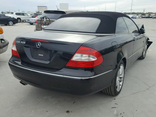 WDBTK56H46F188656 - 2006 MERCEDES-BENZ CLK 350 BLACK photo 4