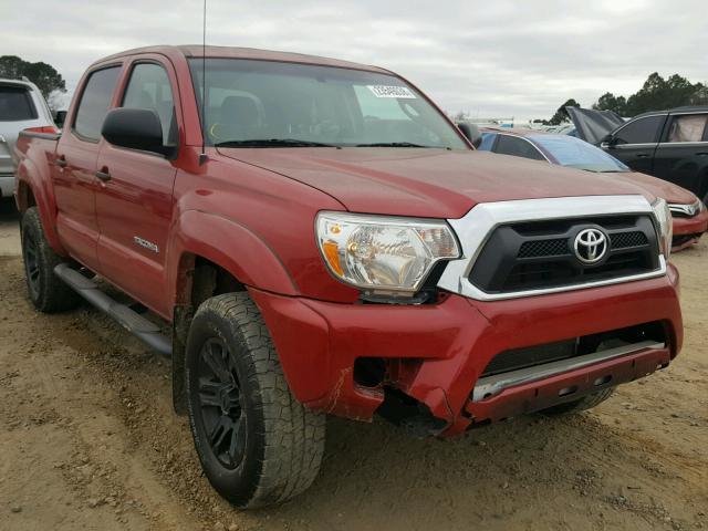 5TFJX4GN0FX042693 - 2015 TOYOTA TACOMA DOU MAROON photo 1