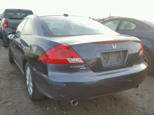 1HGCM82667A003296 - 2007 HONDA ACCORD EX GRAY photo 3