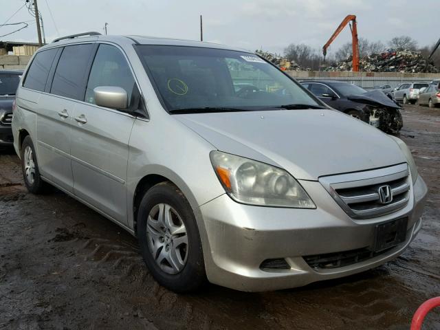 5FNRL38745B076279 - 2005 HONDA ODYSSEY EX CREAM photo 1