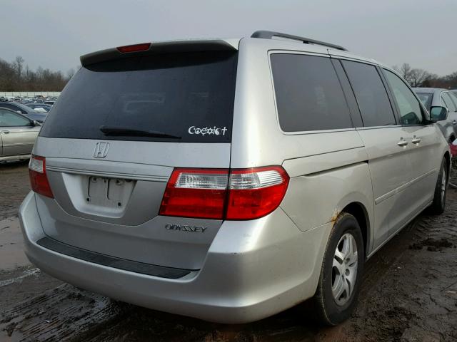 5FNRL38745B076279 - 2005 HONDA ODYSSEY EX CREAM photo 4