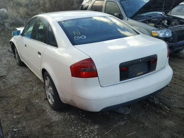 WAUED64B11N142366 - 2001 AUDI A6 2.7T QU WHITE photo 3