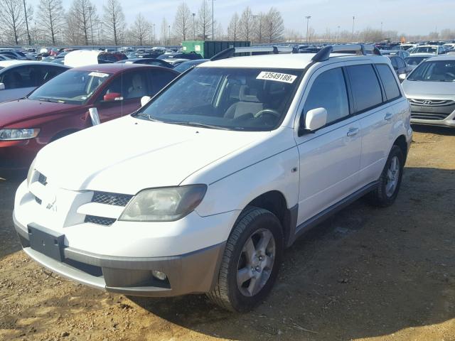 JA4LX41G33U063936 - 2003 MITSUBISHI OUTLANDER WHITE photo 2