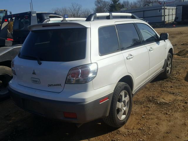 JA4LX41G33U063936 - 2003 MITSUBISHI OUTLANDER WHITE photo 4