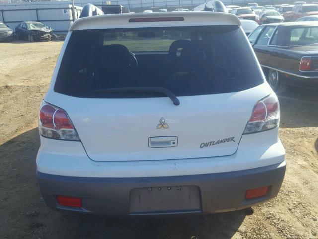 JA4LX41G33U063936 - 2003 MITSUBISHI OUTLANDER WHITE photo 9