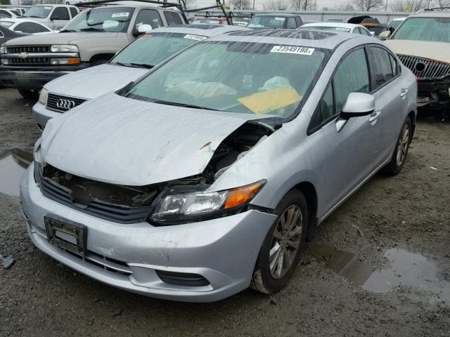 19XFB2F80CE388260 - 2012 HONDA CIVIC EX ვერცხლისფერი ფოტო 2