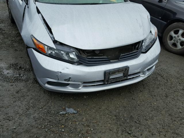 19XFB2F80CE388260 - 2012 HONDA CIVIC EX ვერცხლისფერი ფოტო 9