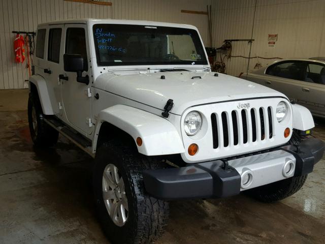 1C4BJWEG8CL176523 - 2012 JEEP WRANGLER U WHITE photo 1