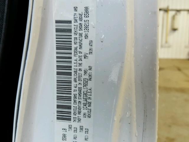 1C4BJWEG8CL176523 - 2012 JEEP WRANGLER U WHITE photo 10