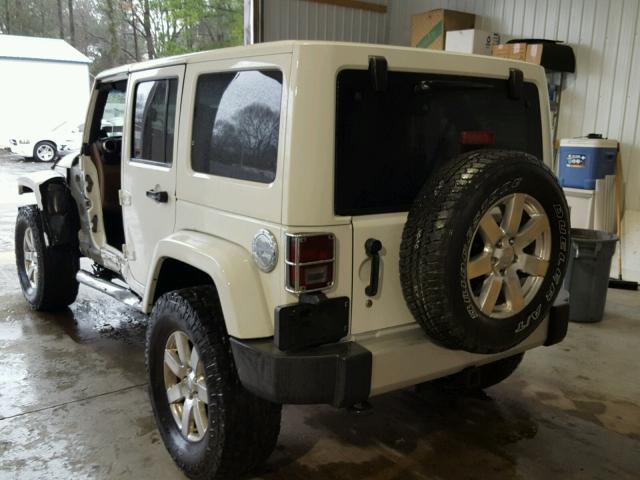 1C4BJWEG8CL176523 - 2012 JEEP WRANGLER U WHITE photo 3