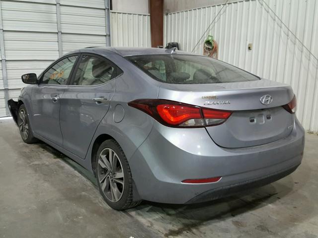 5NPDH4AE9FH549302 - 2015 HYUNDAI ELANTRA SE SILVER photo 3