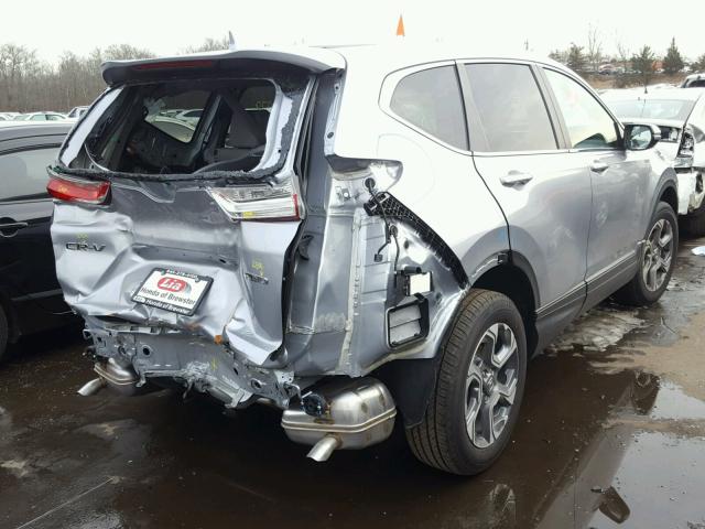 2HKRW2H86JH605124 - 2018 HONDA CR-V EXL SILVER photo 4