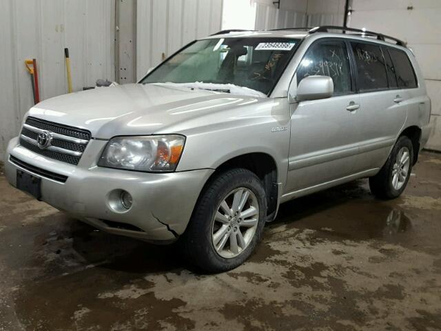 JTEEW21A760003988 - 2006 TOYOTA HIGHLANDER GRAY photo 2