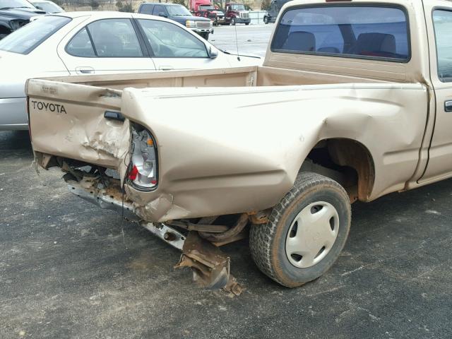 4TANL42N9WZ076930 - 1998 TOYOTA TACOMA BEIGE photo 9