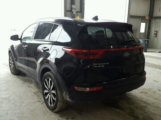 KNDPN3AC2H7163441 - 2017 KIA SPORTAGE E BLACK photo 3