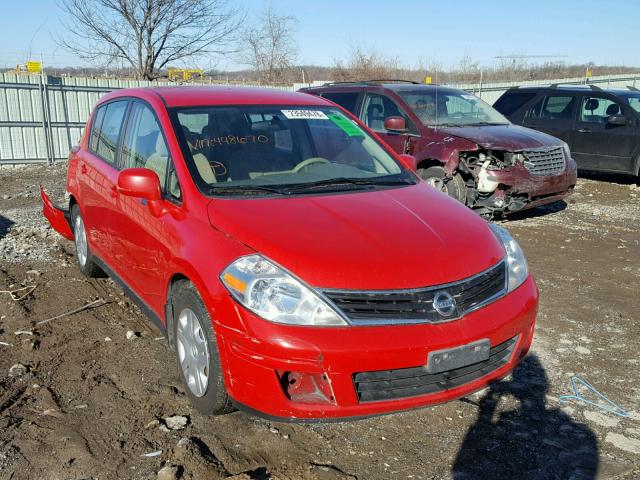 3N1BC1CP6AL448670 - 2010 NISSAN VERSA S RED photo 1