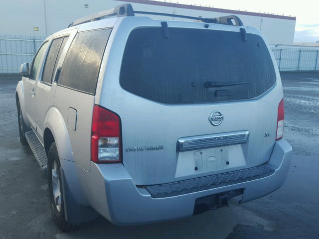 5N1AR18WX5C772872 - 2005 NISSAN PATHFINDER SILVER photo 3