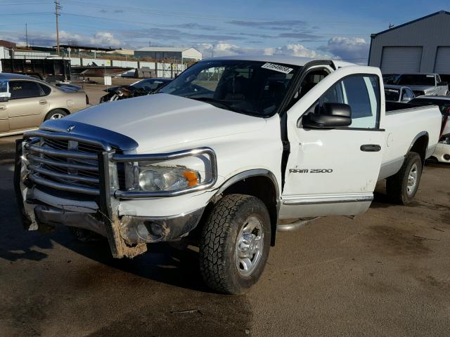 3D3KU28CX4G122767 - 2004 DODGE RAM 2500 S WHITE photo 2
