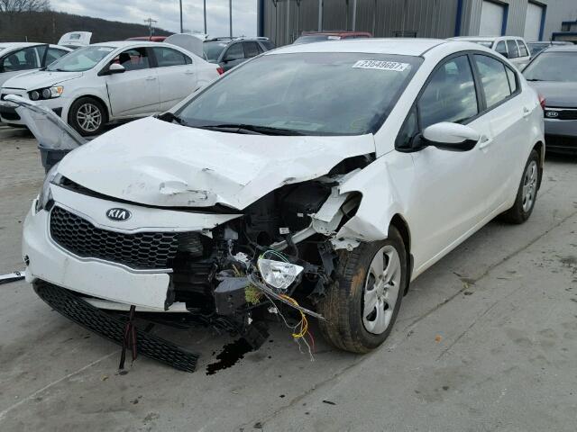 KNAFK4A66G5618867 - 2016 KIA FORTE LX WHITE photo 2