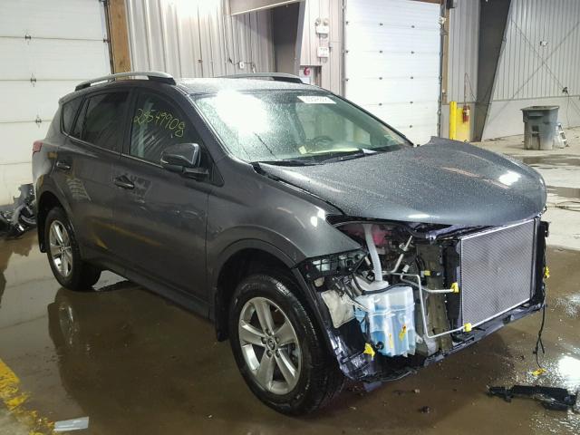 2T3RFREV8FW364072 - 2015 TOYOTA RAV4 XLE GRAY photo 1