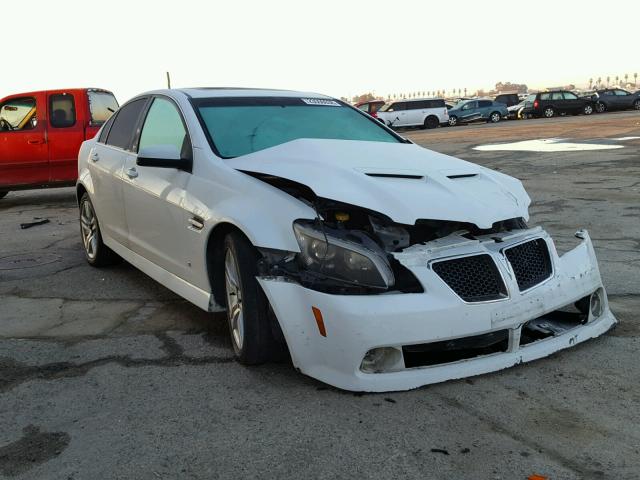 6G2ER57719L212985 - 2009 PONTIAC G8 WHITE photo 1